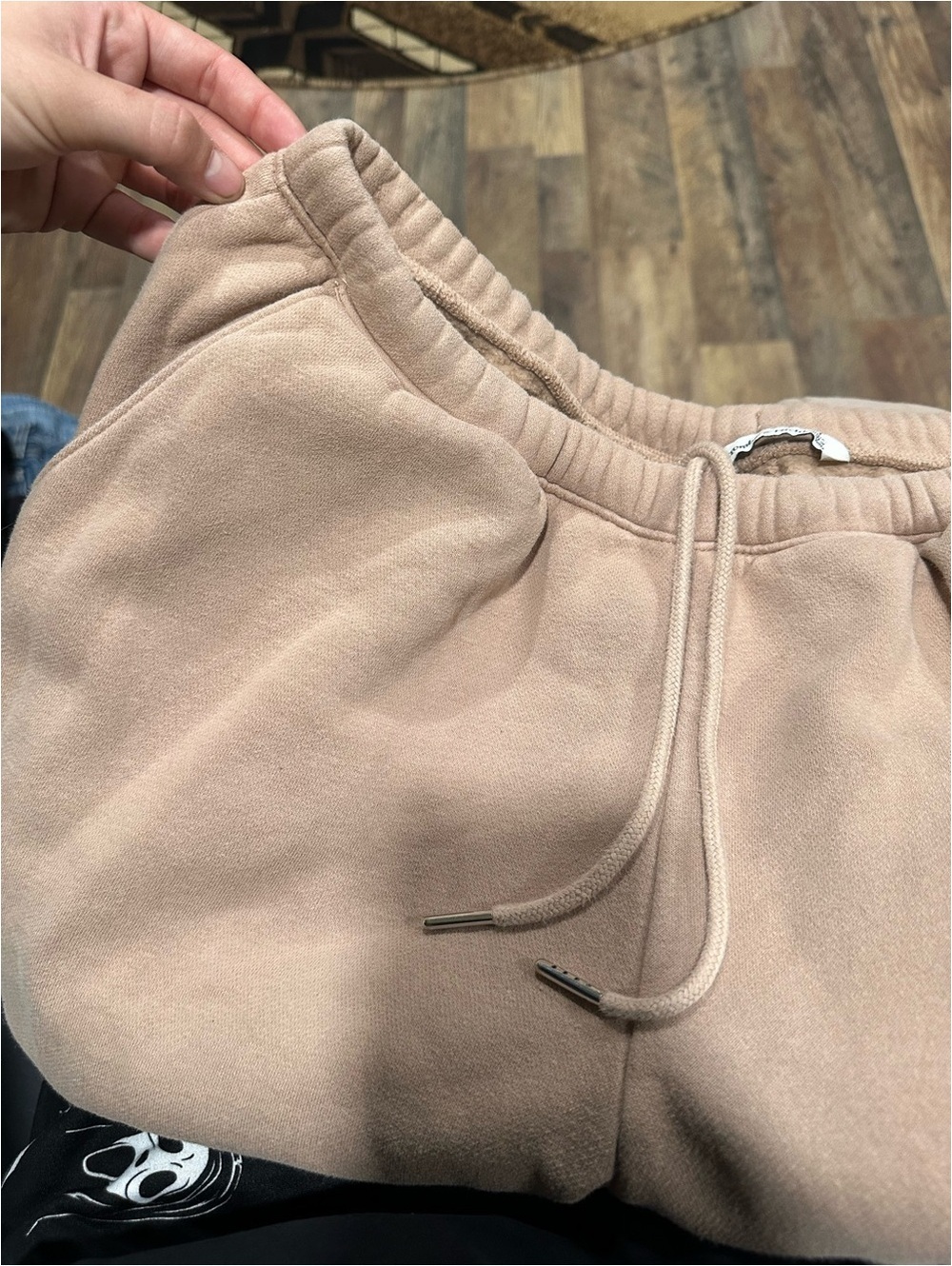 Neutral Blush Drawstring Joggers - Picture 3 of 6